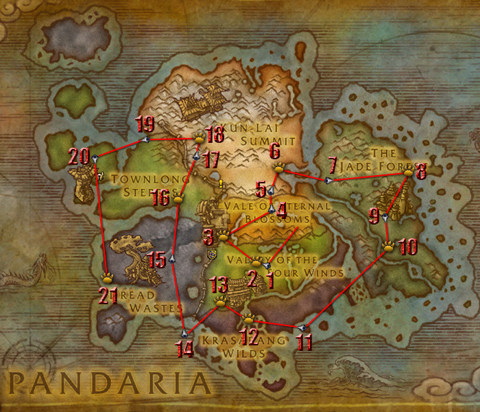 World Of Warcraft Map Pandaria