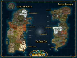 World Of Warcraft Map Poster