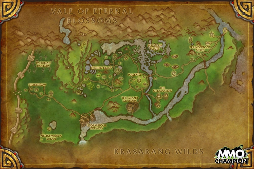 World Of Warcraft Mists Of Pandaria Map