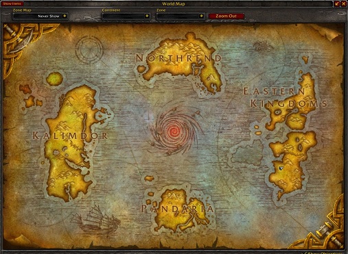 World Of Warcraft Wrath Of The Lich King Map