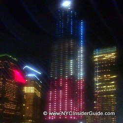 World Trade Center Memorial At Night