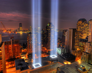 World Trade Center Memorial Lights