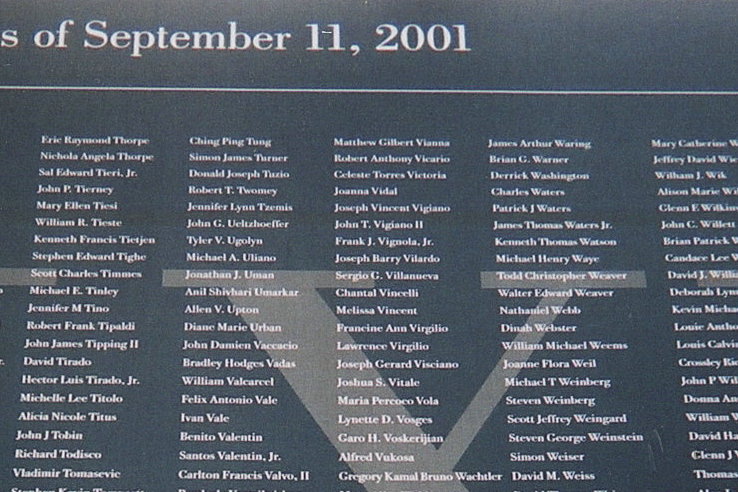 World Trade Center Memorial Names