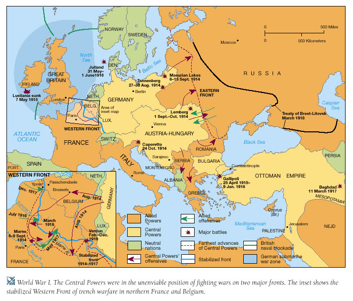 World War 1 Map