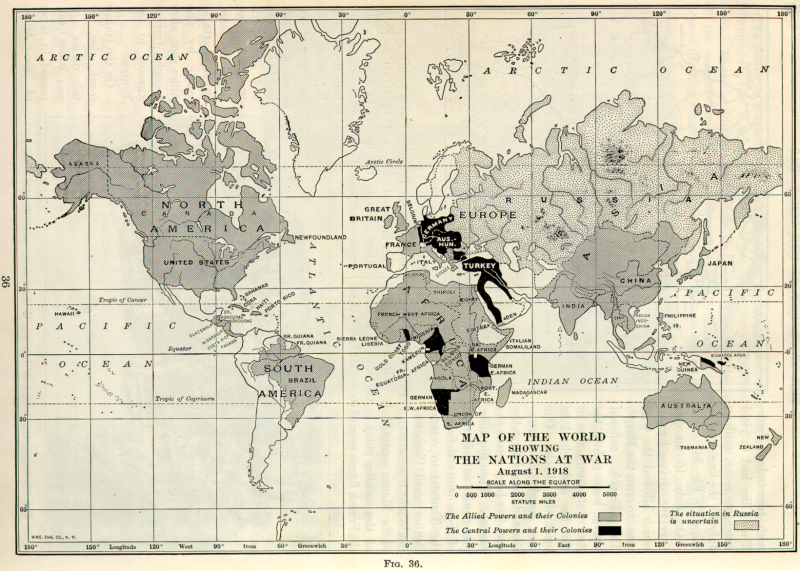 World War 1 Map Activity