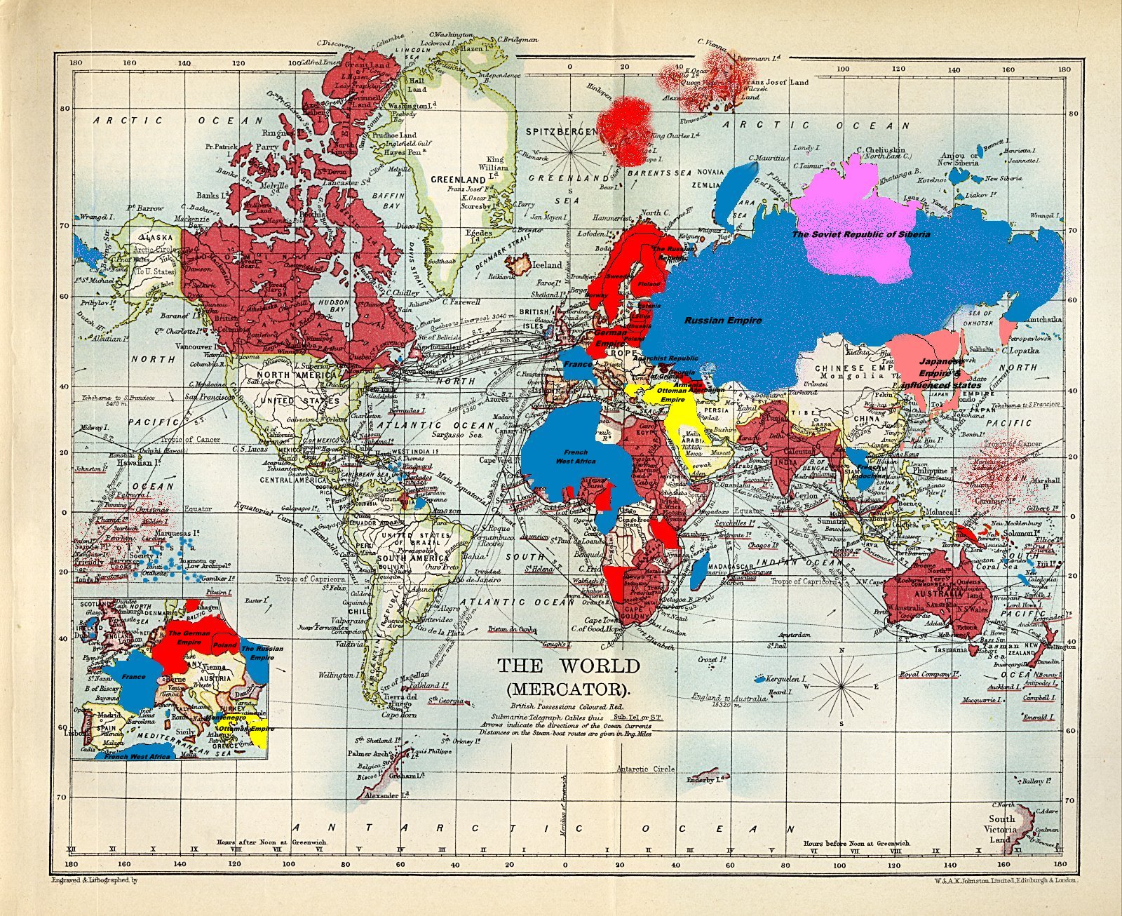 World War 1 Map Of Alliances