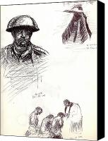 World War 1 Soldiers Drawing