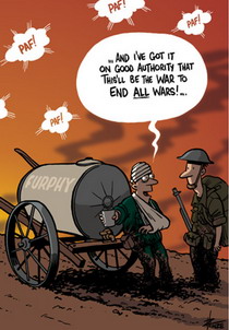 World War 1 Trenches Cartoon