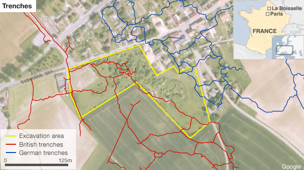 World War 1 Trenches Map