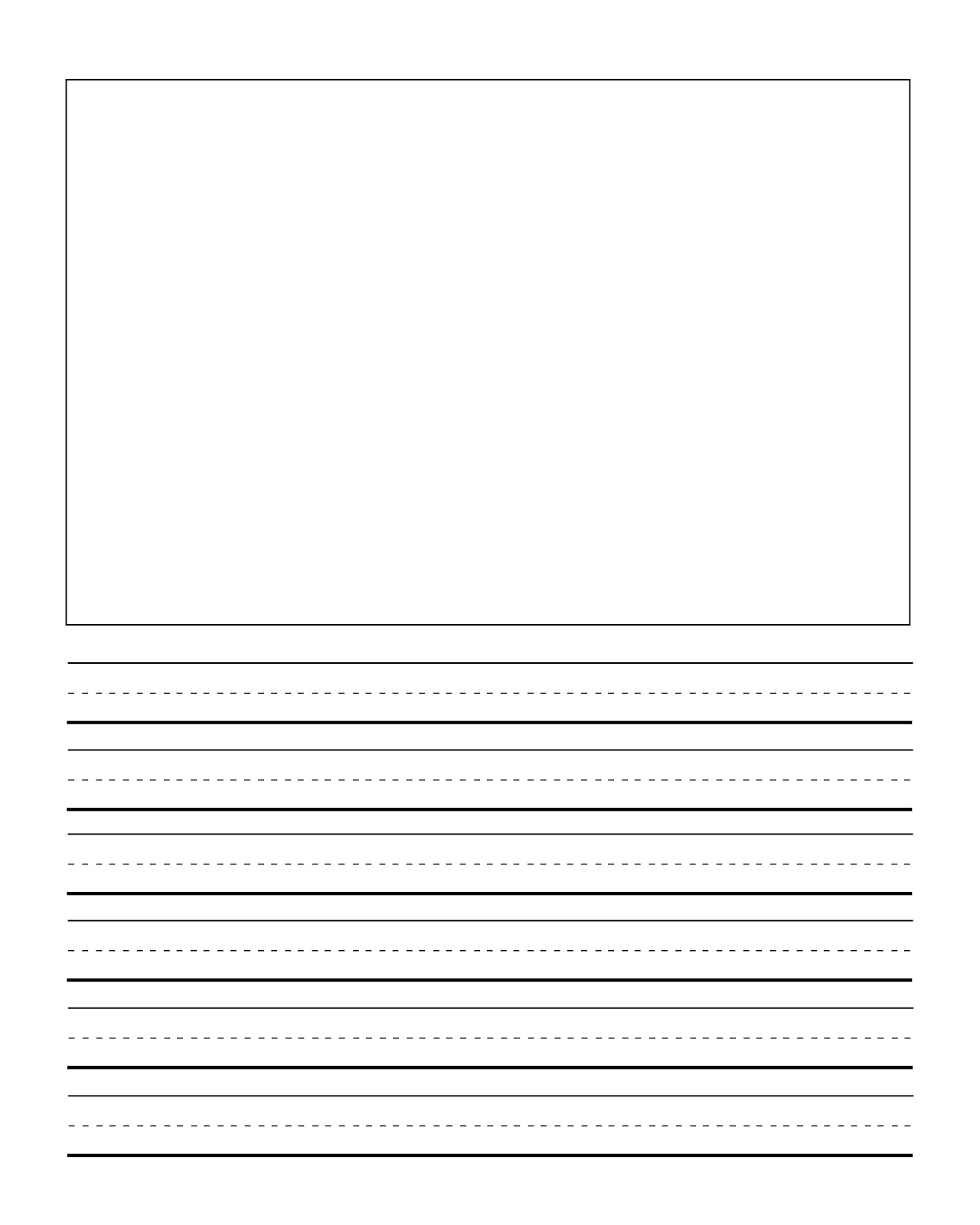 Writing Paper For Kindergarten Template