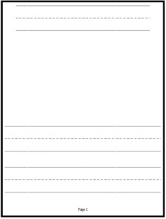 Writing Paper For Kindergarten Template