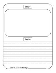 Writing Paper For Kindergarten Template