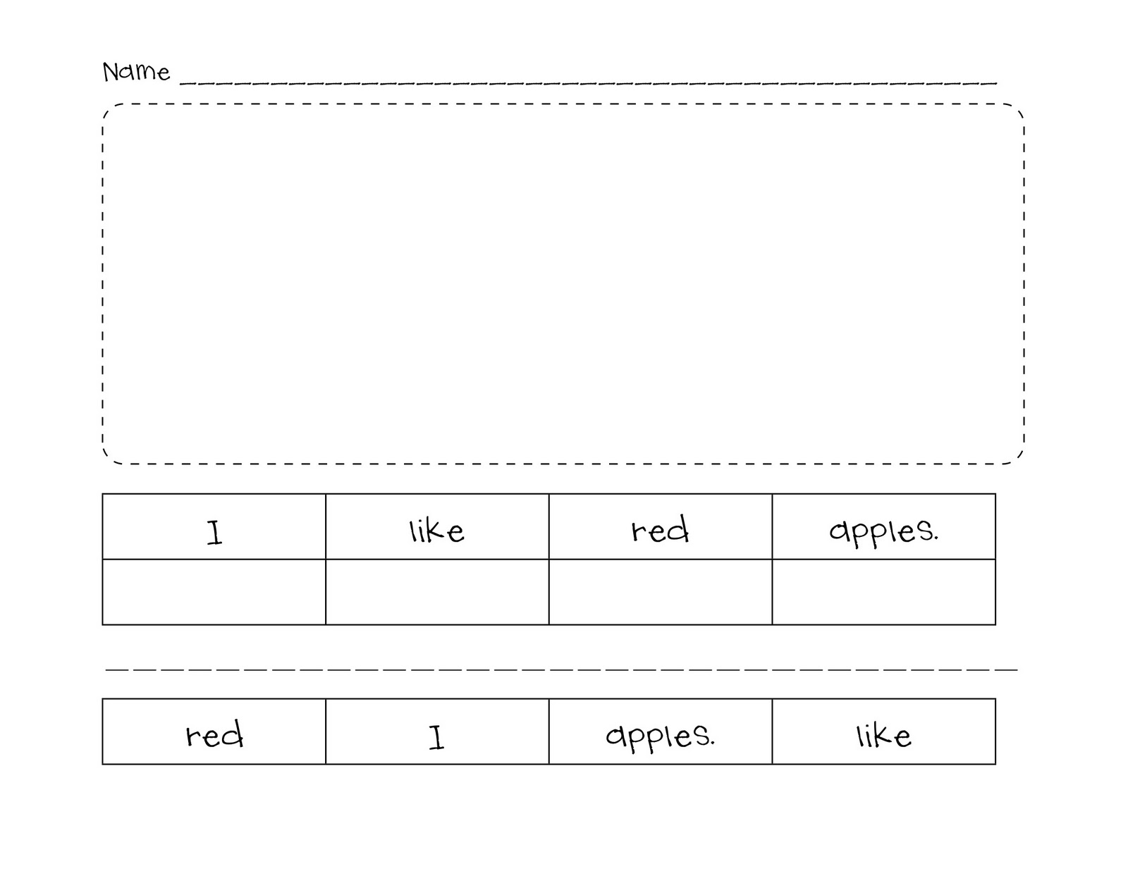 Writing Paper Template For Kindergarten