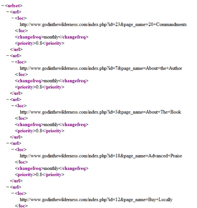 Xml Site Map Example