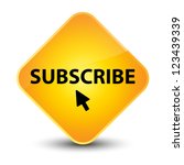 Yellow Subscribe Button