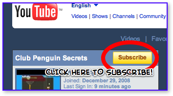 Yellow Subscribe Button