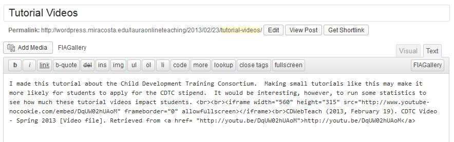 Youtube Embed Code Not Working