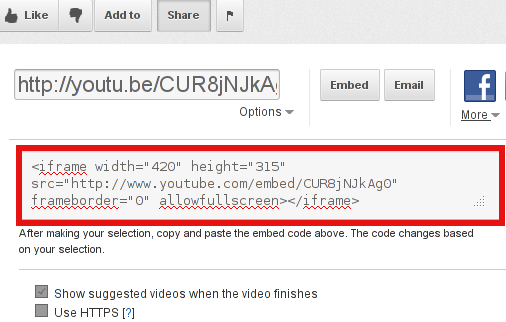 Youtube Embed Code Wordpress