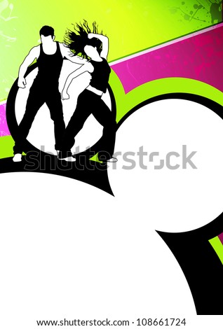 Zumba Fitness Logo Vector