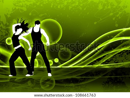 Zumba Fitness Logo Vector